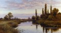 Le Reed Cutter paysage Alfred Glendening